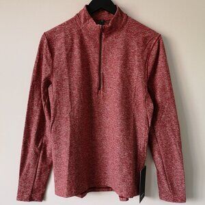 NWT LULULEMON HDSR Red Surge Warm Half Zip LS Sweater Top Men's Medium